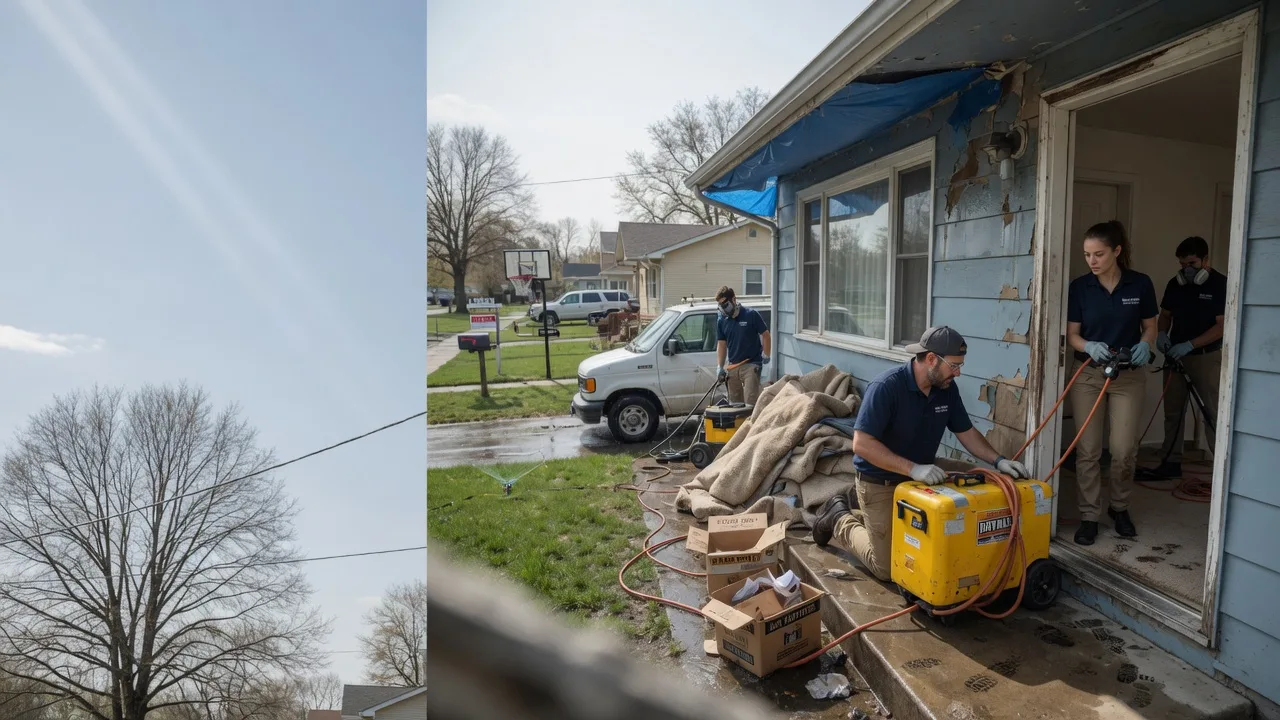 Basement Flood Cleanup in New London, WI near me